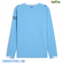 Camisa de time de futebol Manchester City Replicas 1º Equipamento 2025-26 Manga Comprida